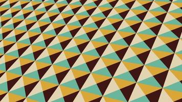 animated abstract pattern With geometric elements in retro vintage tones. gradient background video