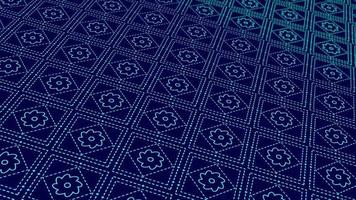 animated abstract pattern with geometric elements in blue tones gradient background video