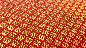 animated abstract pattern with geometric elements in red-gold tones gradient background video