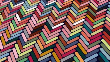 animated abstract pattern with geometric elements in multicolored tones gradient background video