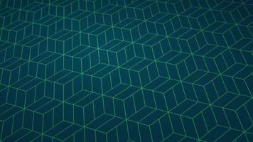 animated abstract pattern with geometric elements in green tones gradient background video