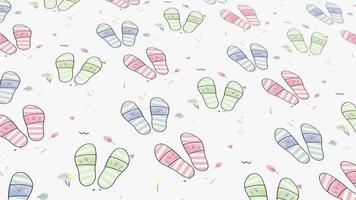 An abstract pattern animated with geometric elements in the shape of a shoe. pastel color gradient background video