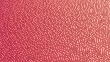 animated abstract pattern with geometric elements in pink tones gradient background video