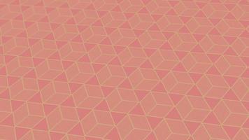animated abstract pattern with geometric elements in pink-gold tones gradient background video