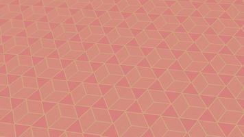 animated abstract pattern with geometric elements in pink-gold tones gradient background video