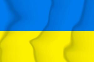 National flag of Ukraine. Silk flag. Vector illustration in EPS 10 format
