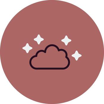 icono de vector de nube