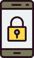 Smartphone Lock Vector Icon