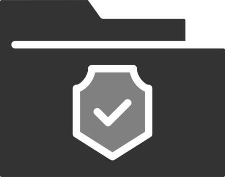 carpeta cifrado vector icono