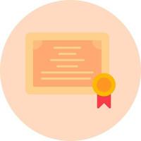 icono de vector de certificado