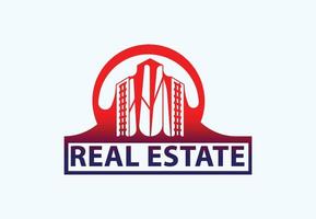 Real estate logo and icon design template vector