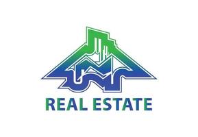 Real estate logo and icon design template vector