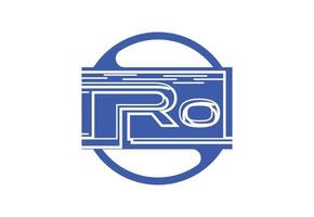 ro logo y icono diseño modelo vector