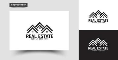 real estate company business logo modern minimalist eps 10 vector