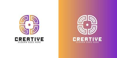abstract geometric creative business logo vector