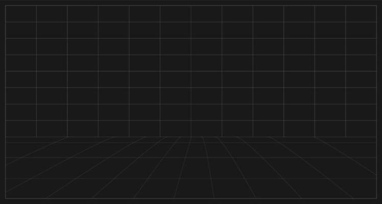 black 3d wireframe grid line background