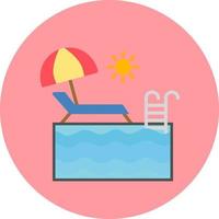 icono de vector de piscina