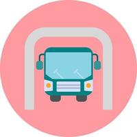 autobús subterráneo vector icono