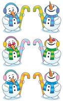 Little Snowman on White 2 vector