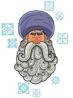 Turban on White vector