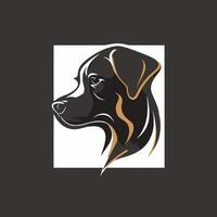 Dog Head Pet Symbol - Gaming Dog Logo Elegant Element for Brand - Abstract Icon Symbols vector