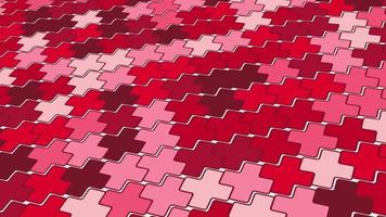 animated abstract pattern with geometric elements in red tones gradient background video