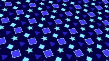 animated abstract pattern with geometric elements in blue tones gradient background video