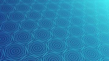 animated abstract pattern with geometric elements in blue tones gradient background video