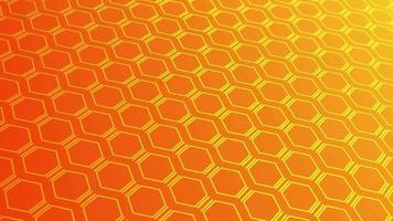 animiert abstrakt Muster mit geometrisch Elemente im Gelb Orange Töne Gradient Hintergrund video