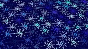 animated abstract pattern with geometric elements in blue tones gradient background video