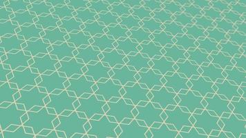 Animated abstract pattern with geometric elements in green tones. gradient background video