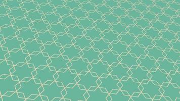 Animated abstract pattern with geometric elements in green tones. gradient background video