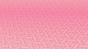 animated abstract pattern with geometric elements in pink tones gradient background video