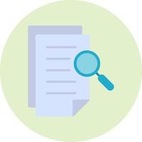 Paper Search Vector Icon