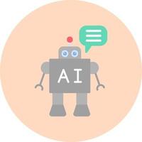 icono de vector de chatbot