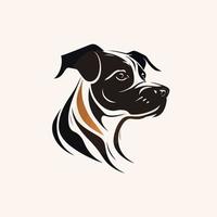 perro cabeza mascota símbolo - juego de azar perro logo elegante elemento para marca - resumen icono símbolos vector