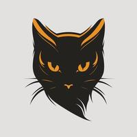 gato cabeza gatito símbolo - juego de azar gato logo elegante elemento para marca - resumen icono símbolos vector