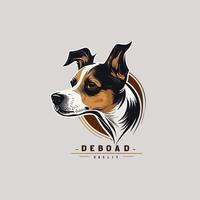 Dog Head Pet Symbol - Gaming Dog Logo Elegant Element for Brand - Abstract Icon Symbols vector