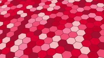 animated abstract pattern with geometric elements in red tones gradient background video