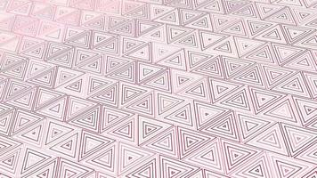 animiert abstrakt Muster mit geometrisch Elemente im Rosa Töne Gradient Hintergrund video