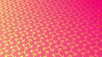 animiert abstrakt Muster mit geometrisch Elemente im rosa-gold Töne Gradient Hintergrund video