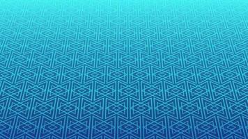 animated abstract pattern with geometric elements in blue tones gradient background video