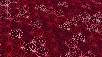 animated abstract pattern with geometric elements in red tones gradient background video