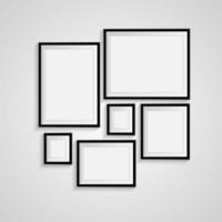 Blank frame on a white background vector