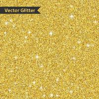 Golden glitter pattern texture with star. Abstract background glowing premium banner vector