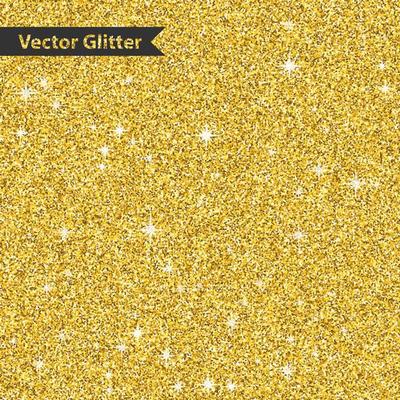 Golden glitter pattern texture with star. Abstract background glowing premium banner