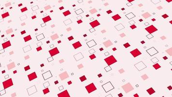 animated abstract pattern with geometric elements in red tones gradient background video