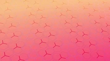 animated abstract pattern with geometric elements in pink-gold tones gradient background video