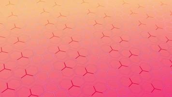 animiert abstrakt Muster mit geometrisch Elemente im rosa-gold Töne Gradient Hintergrund video