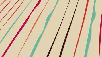 animated abstract pattern With geometric elements in retro vintage tones. gradient background video